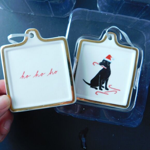 Labrador Retriever 4 Fringe Studios Christmas Ornaments  Creative Co-Op Dish - Picture 2 of 16